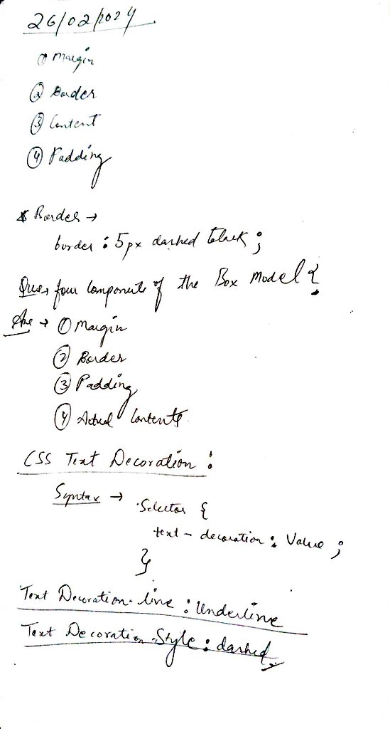 Tech_cse_'s tweet image. Day 7 of Development (MERN)
#100DaysOfCode
Today I learned about the following things in #CSS:
✅Components of Box Model
✅CSS Text Decoration
✅CSS Text wrap
✅CSS Spacing & Animations
✅ Creating Border Animations
& Do some Exercise on #sqlzoo