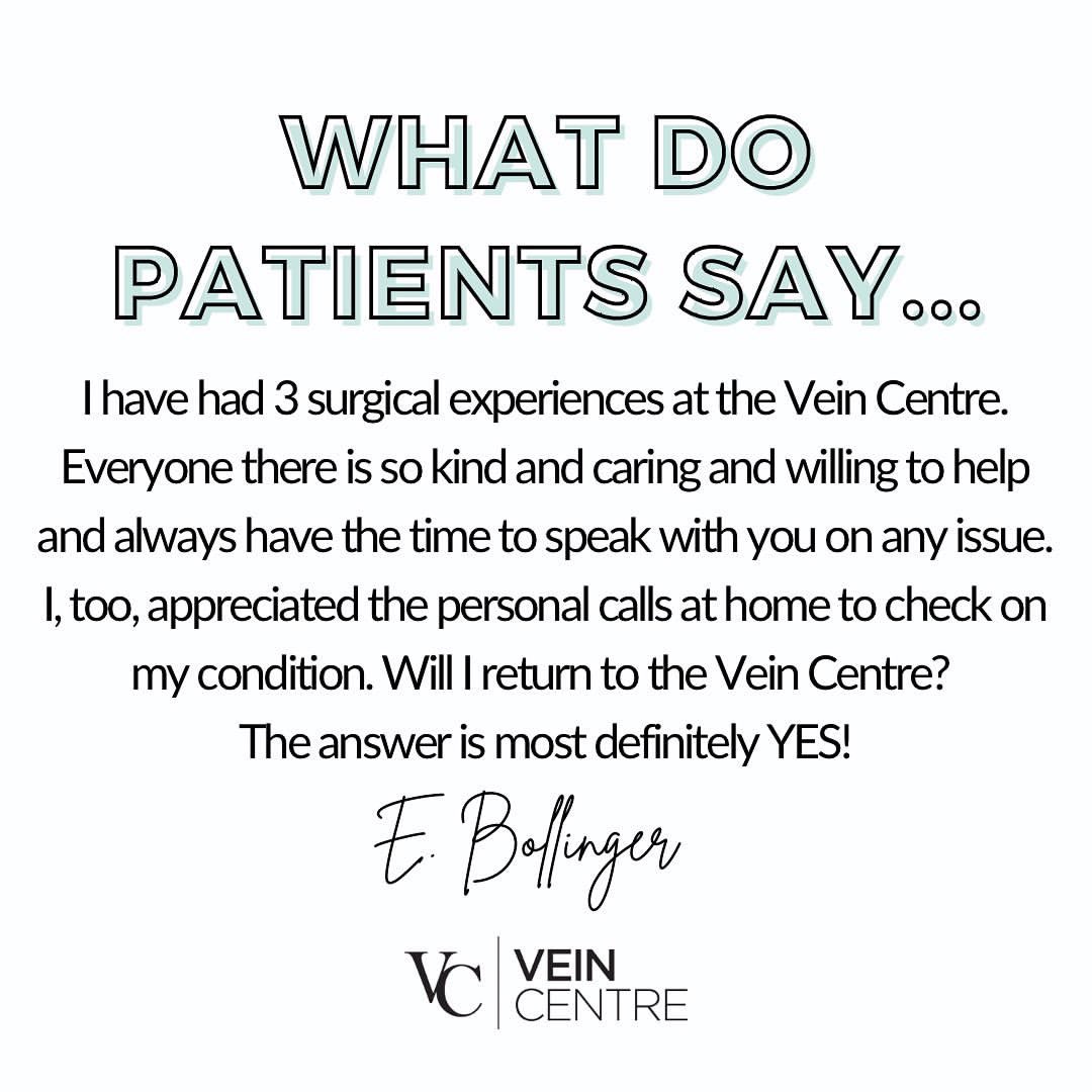 Always appreciative of patient feedback. 😊

#varicoseveins #varicoseveintreatment #spiderveins #spiderveintreatment #VascularHealth #veinspecialist #veinhealth #veindisease #sclerotherapy #sclerotherapynashville #nashvilleveintreatment #theveincentre #veincenter