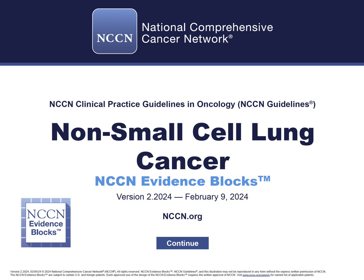 KatsuakiMaehara's tweet image. 🌟 Update #NCCN Guidelines 
      #NSCLC 🫁

It was published on February 9.

It is changing fast.

@NCCN
#NSCLC