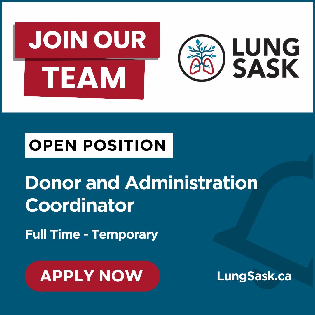 Are you passionate about providing exceptional customer experiences and making a positive impact? Come join our team! Apply by midnight on Friday, March 15. lungsask.ca/.../organiza..…