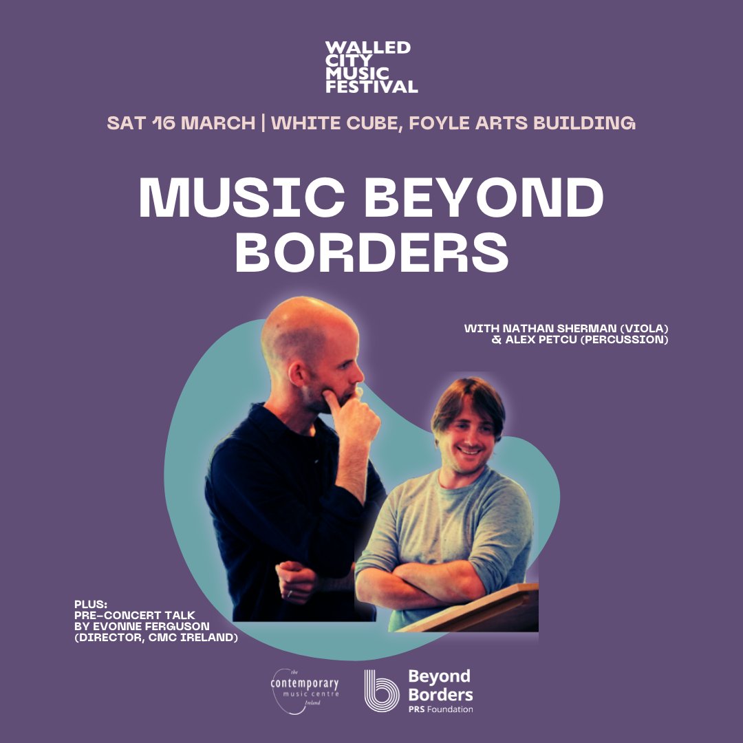 WalledCityMusicFest (@walledcitymusic) on Twitter photo It's time to get to know #ShermanPetcuDuo ahead of the last concert of their tour at the #WCMF 2024
Festival takes place 14-17 March 2023
Programme / Tickets 👉bit.ly/3SxO9JQ
📷 Néstor Romero Clemente
#Derry #Viola #Percussion #NathanSherman <a href="/alexpetcucolan/">Alex Petcu-Colan</a> It's time to get to know #ShermanPetcuDuo ahead of the last concert of their tour at the #WCMF 2024
Festival takes place 14-17 March 2023
Programme / Tickets 👉bit.ly/3SxO9JQ
📷 Néstor Romero Clemente
#Derry #Viola #Percussion #NathanSherman <a href="/alexpetcucolan/">Alex Petcu-Colan</a>