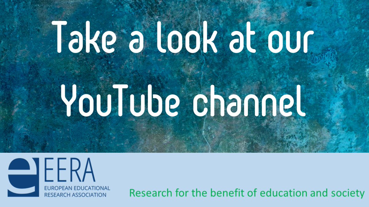 View the ECER Keynotes 2015 - 2023, ECER throwbacks, interviews with EERA's Link Convenors and ore on EERA's YouTube Channel #EdResearch #EduSci ow.ly/GnjS30szLxc