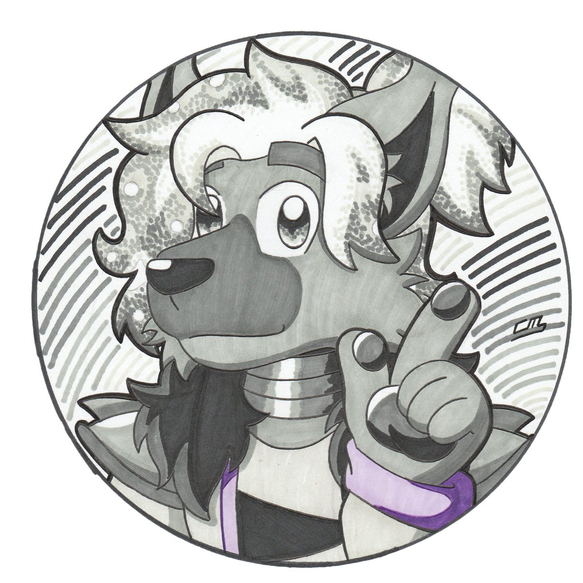 Big_d_Cat's tweet photo. An icon I made for @KadryTheFox a while back.

#art #myart #traditionalart #ArtistOnTwitter #markers #furryart #furry #fox https://t.co/J6YrCldBqA