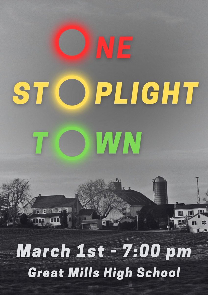 SMCPS_FineArts's tweet image. Don’t miss our All-County Theatre performance this Friday at GMHS. 7:00 p.m. @chs_smcps @GMHS_SMCPS @LHS_SMCPS