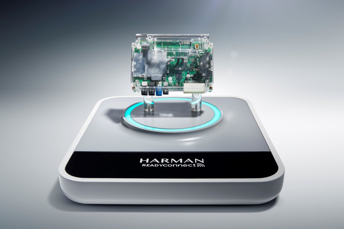 Harman's tweet photo. How is #HARMAN pushing the boundaries of automotive connectivity? With our Ready Connect 5G Telematics Control Unit that leverages @Qualcomm’s Snapdragon® Digital Chassis™ connected car tech, we’re delivering richer in-cabin experiences: https://t.co/LydBz5XZbX #MWC24 https://t.co/OSMaIuGetP