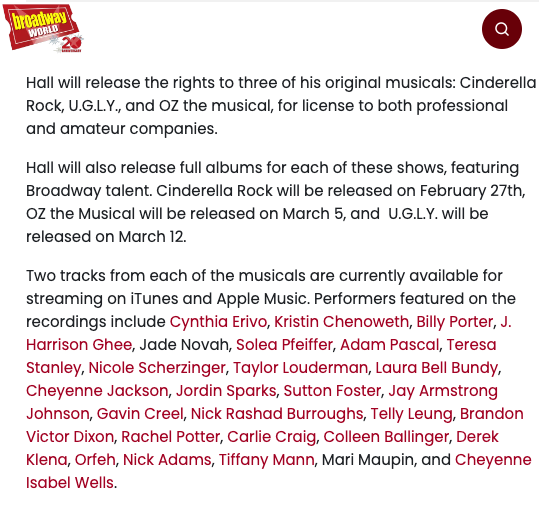 carliecraig's tweet photo. So hype and thankful over this opportunity! "Specialer" with @KChenoweth &amp; @carliecraig is OUT NOW! Thank you #TodrickHallMusicals for including me in this stellar lineup, Full U.G.L.Y. album drops March 12! Stream Specialer here: https://t.co/JlfcSYn13K https://t.co/nFWNtuYZQp