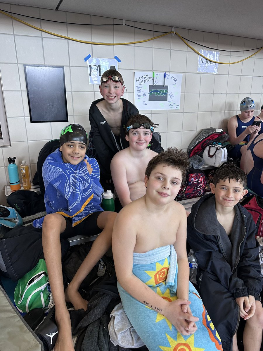 PRA_swimming's tweet photo. Silver Champs wrap-upβ¦.
13 swimmers
28 LTBπ₯
5 Age Group cuts
Way to go, PRA!
#PRA #usaswimming #AMS #amswimming #silverchamps #swimteam #lifeskill #buildstrength #buildconfidence #improvetechnique #makingmemories #makingfriends #fastswims #racetheclock https://t.co/wCZfJKnDac