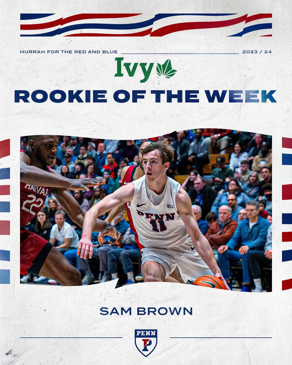Penn Men's Basketball (@pennmbb) on Twitter photo Congratulations to Sam, <a href="/IvyLeague/">Ivy League</a> Rookie of the Week for the third time this season! That's five total for our freshmen this year.
π° bit.ly/3SPwj5j
#WhΔnau | #FightOnPenn π΄π΅π Congratulations to Sam, <a href="/IvyLeague/">Ivy League</a> Rookie of the Week for the third time this season! That's five total for our freshmen this year.
π° bit.ly/3SPwj5j
#WhΔnau | #FightOnPenn π΄π΅π
