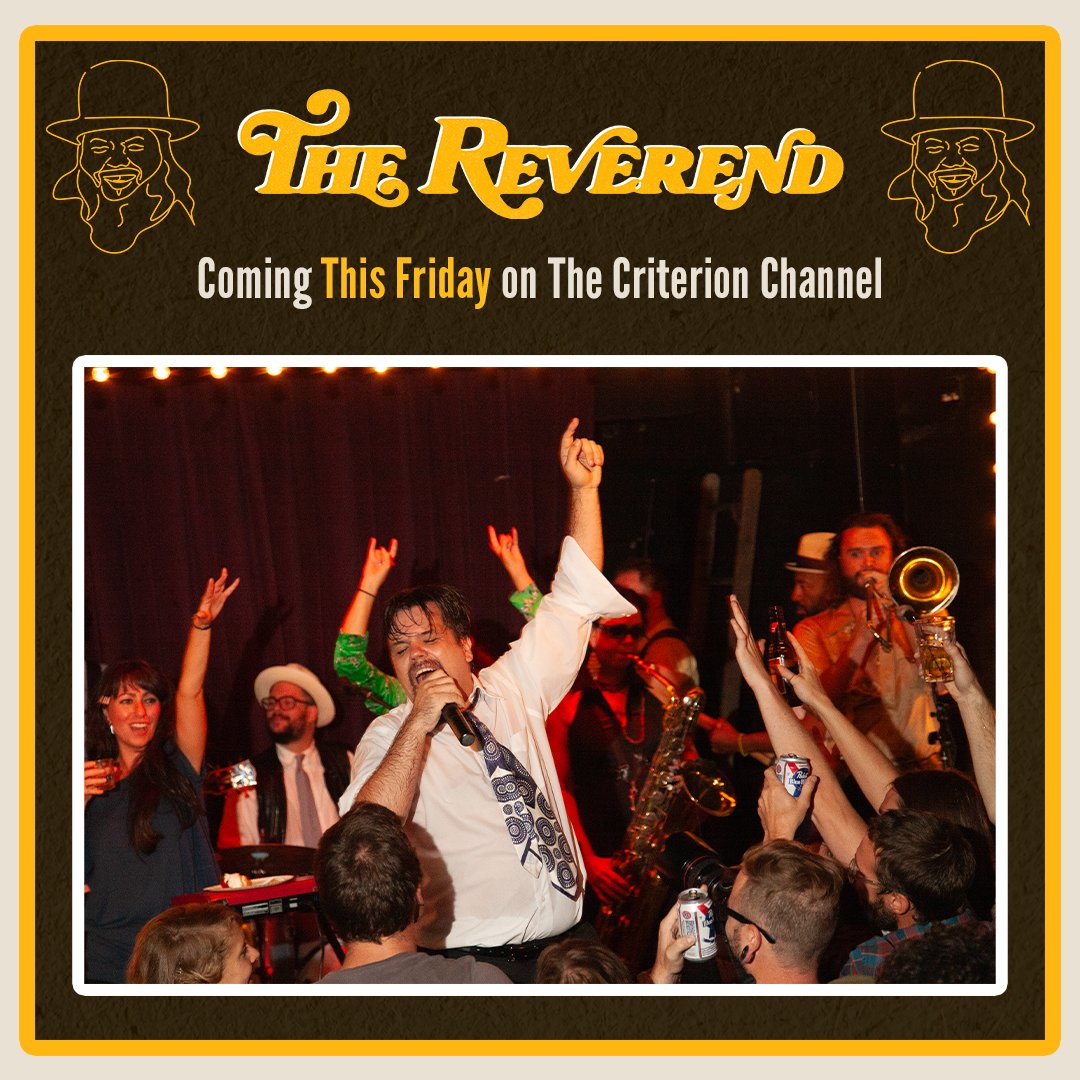 If you’ve never experienced a bar with a rowdy Reverend, a community of love, and gospel music a-blazin’, now’s your chance.

In just 4 days, THE REVEREND will premiere on <a href="/criterionchannl/">Criterion Channel</a>! See why the @NYTimes calls this “A Beer with a Music Chaser.” Watch THE REVEREND on 3/1!