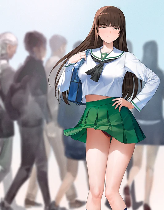 「これは都市迷彩… 女子高生の制服は都会の迷彩服だから…」 