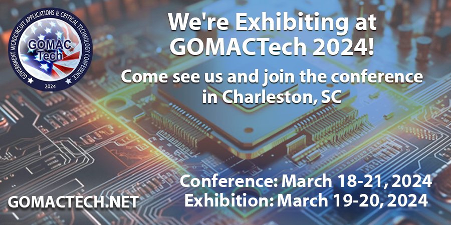 Alphacore14's tweet photo. Join us at #GOMACTech held this year from March 18-21, 2024. We'll showcase our rad hardened high-performance, trusted silicon proven IPs for data conversion, analog, mixed signal, RF electronic designs, imaging solutions &amp; products.
Please visit our booth https://t.co/qy01GzY3Xj https://t.co/36hVDzXynn
