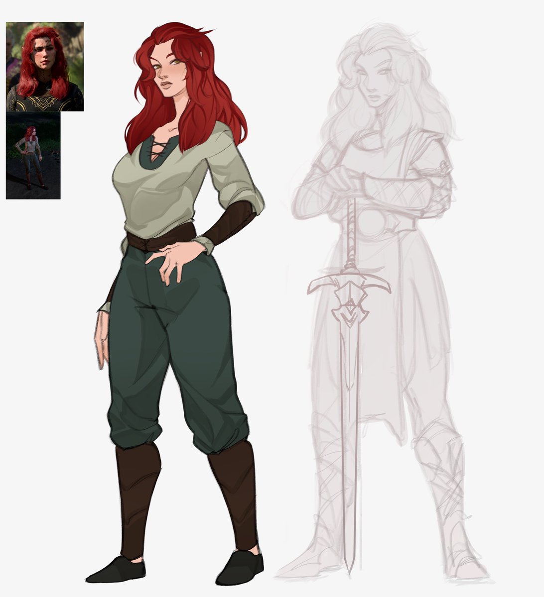 vixonormi's tweet photo. I'm playing Baldurs Gate 3 again and made a character I'm VERY fond of. Her name is Reineka and she is a paladin! I want to make her an original armor design later
#BaldursGate3 https://t.co/GFEtBFjksk