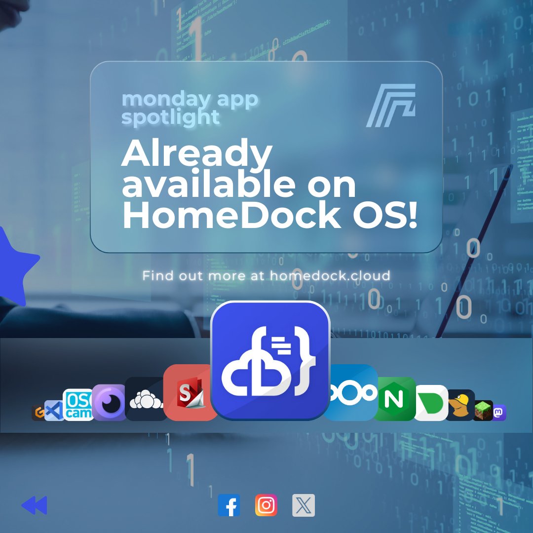 homedock_cloud's tweet image. 🚀 Unleash the power of remote coding with code-server! Transform any device into a dynamic development environment, tapping into the full capabilities of Visual Studio Code from anywhere in the world.

🚀 Now available on HomeDock OS!

#RemoteDevelopment #CodeOnTheGo #VSCode