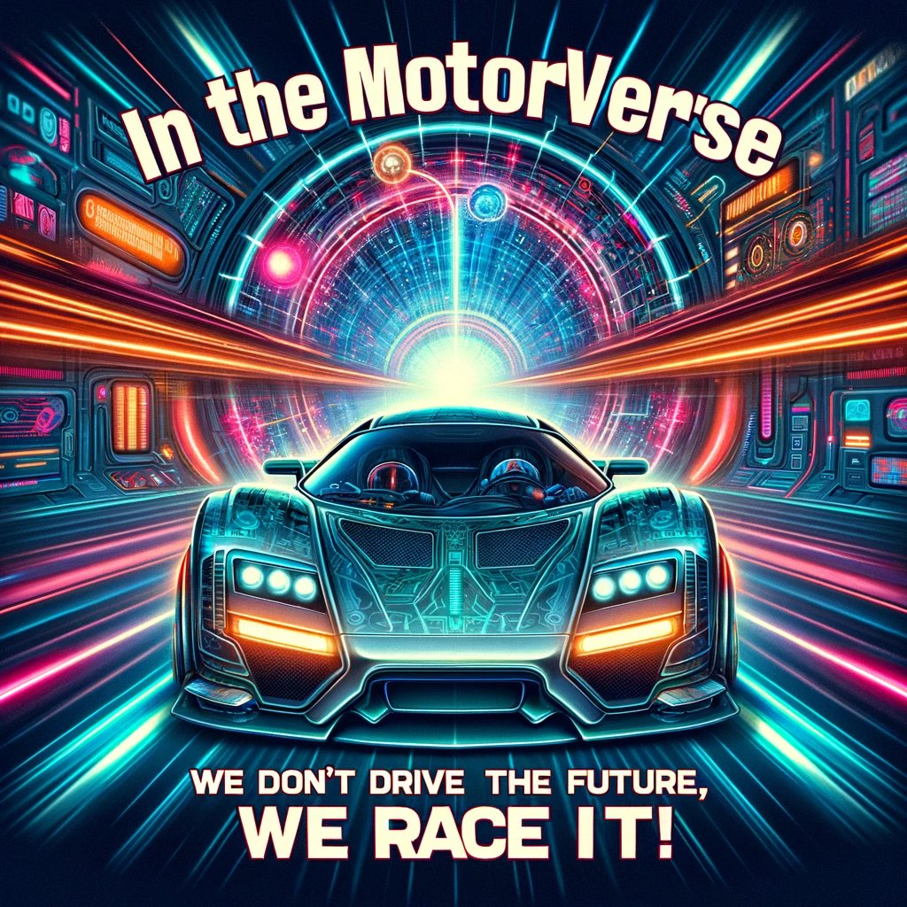 Zooming past the limits of imagination in @TheMotorverse🚗💨. Why just dream about the future when you can race it? 🌌🔥 #RacingTheFuture #InnovationInMotion