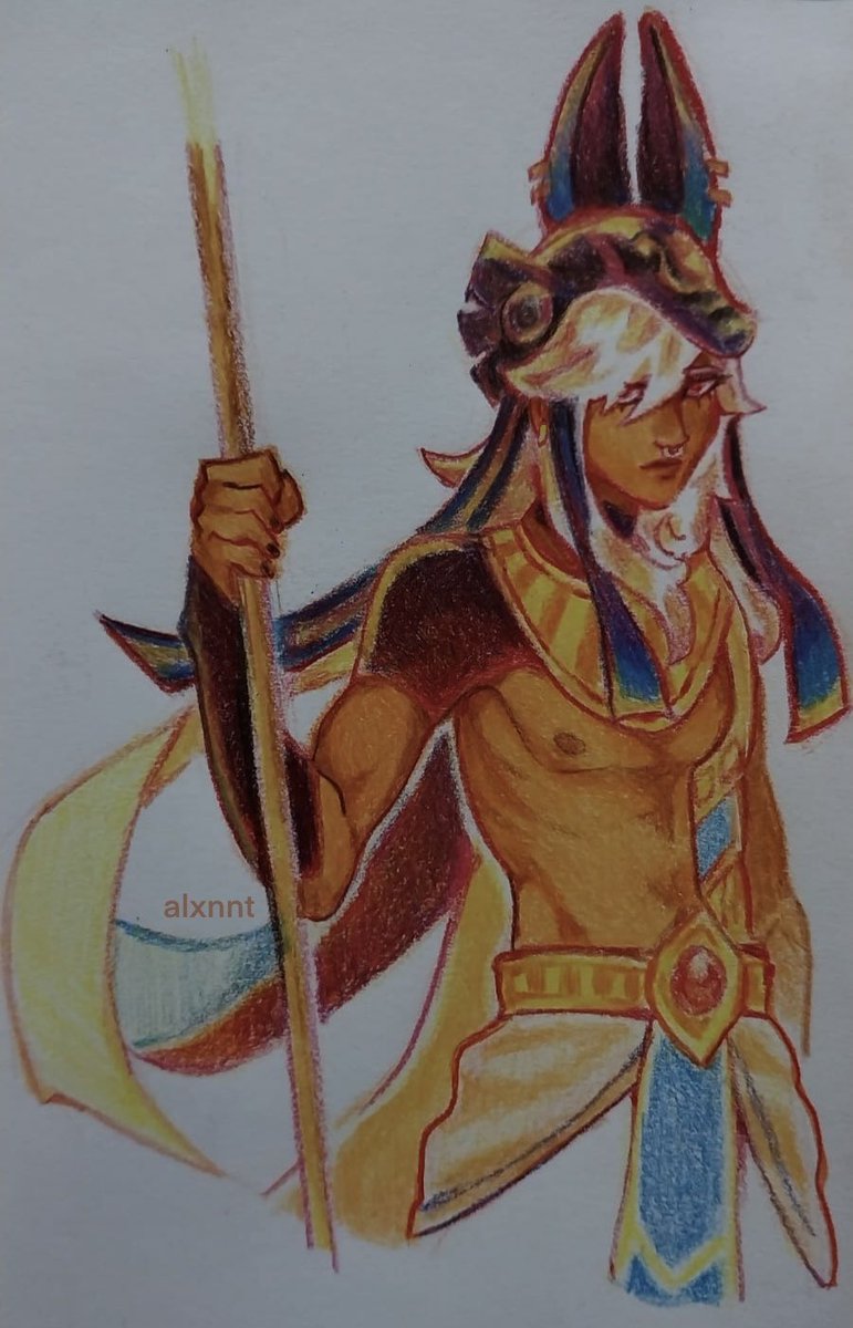 cyno streak continues,,, gave him eyelashes☝️ #cyno #cynofanart #GenshinImpact