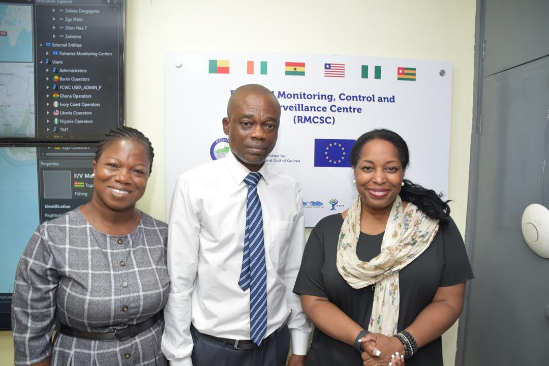 FCWC_CPCO's tweet photo. Today, the Regional MCS Centre of the @FCWC_CPCO
received a visit from a delegation led by Acting Assistant Secretary (AAS) Jennifer R. Littlejohn, of @SciDiplomacyUSA. The visit was organized to discuss the role of MCS in addressing #IUUFishing in the region &amp; some of the tools https://t.co/3QiyIMNutv