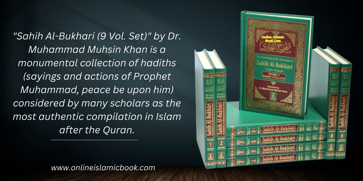 Shop Now:---> t.ly/K5K19

Sahih Al-Bukhari (9 Vol. Set) By Dr. Muhammad Muhsin Khan.

#SahihAlBukhari #bukharihadith #hadithcollection #islamicknowledge #authentichadith #islamicbooks #prophetictraditions #OnlineIslamicBook