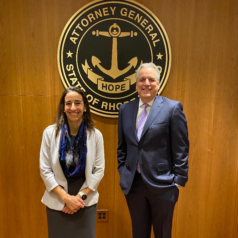 Today, AG Neronha swore in Dorothea R. Calvano Lindquist as Special Assist Attorney General in the Civil Division as a Health Care Senior Litigation Attorney. Dottie joins the Office with more than 20 years of legal experience in the healthcare space. We're glad to have you!