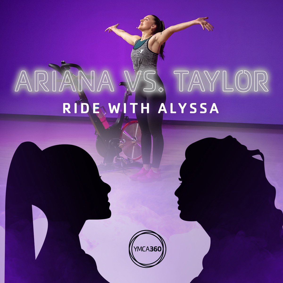 ymcadowntown's tweet photo. Did you know that YMCA360 workouts now include new music from top artists like Ariana Grande and Taylor Swift? Every Y member has access to chart-topping classes as an added benefit to the membership. 

Queens of Pop Express Ride at: https://t.co/h9vuhuTQQ5

 #FORALL #YiBELONG https://t.co/hezNMg5UOa