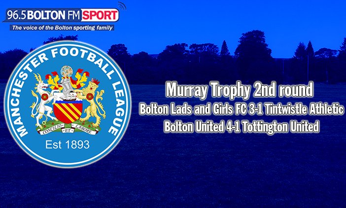 Bolton FM Sport (@boltonfmsport) on Twitter photo <a href="/BLGCFootball/">BLGC Football Club</a> and <a href="/BoltonUnitedFC/">Bolton United FC</a> booked their places in the last eight of the Murray Trophy as both enjoyed successful outings on home soil.
<a href="/L_L_SC/">Little Lever SC</a> will face Manchester Corinthians at a later date. <a href="/BLGCFootball/">BLGC Football Club</a> and <a href="/BoltonUnitedFC/">Bolton United FC</a> booked their places in the last eight of the Murray Trophy as both enjoyed successful outings on home soil.
<a href="/L_L_SC/">Little Lever SC</a> will face Manchester Corinthians at a later date.