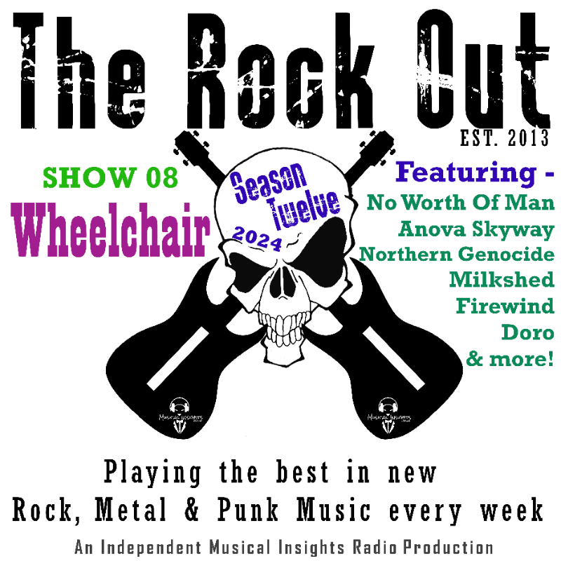 TheRockOutRadio's tweet photo. This week's show S12 Episode 08 - "Wheelchair" is now available to #stream on-demand via the @musicalinsights Hub

📻[CLICK THE PIC TO LISTEN]📻

#NewMusic from @DoroOfficial @anovaskyway #Firewind #Milkshed #NoWorthOfMan &amp; more!

@radio_mark
#Rock #Metal #Punk #Radio #CatchUp