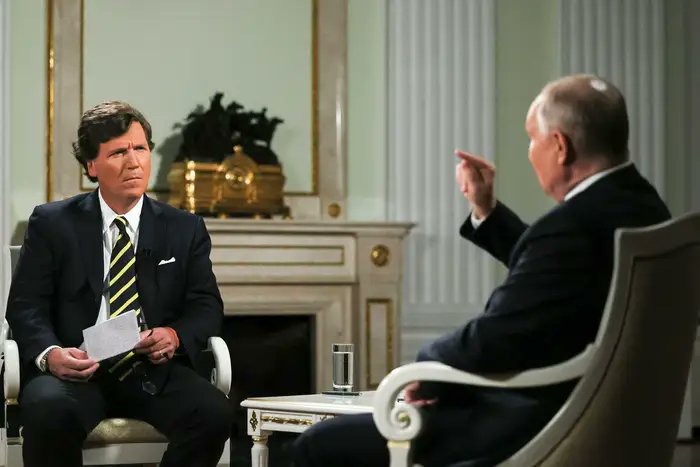 🚨 TUCKER CARLSON ASSASSINATION PLOT FOILED

Russian forces reportedly arrested a man for a planned attack on Tucker, allegedly orchestrated by Ukraine's Intelligence.

The plot allegedly involved an IED targeting Carlson's vehicle at the Four Seasons hotel.

The suspect