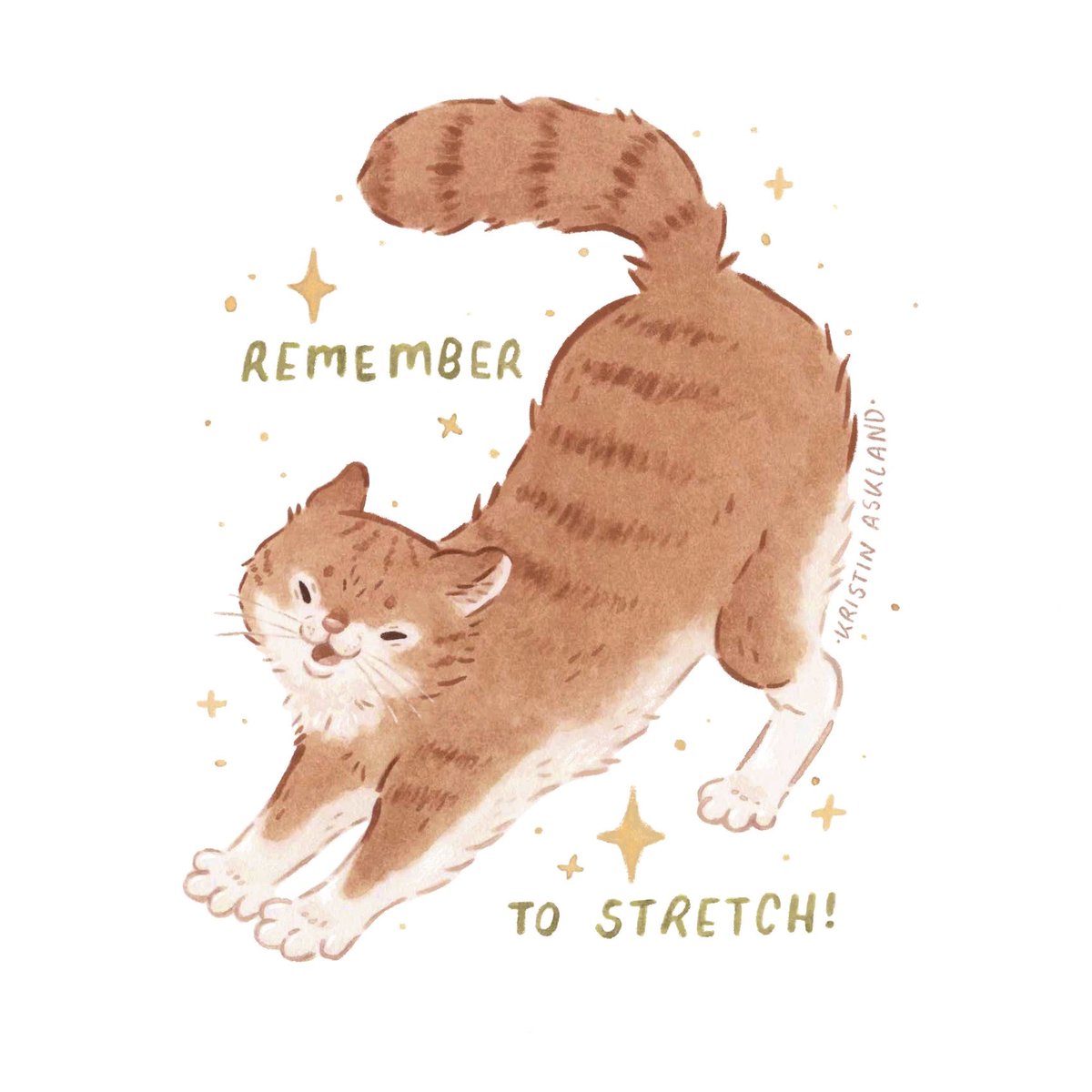 kristinaskland's tweet image. Remember to stretch!✨