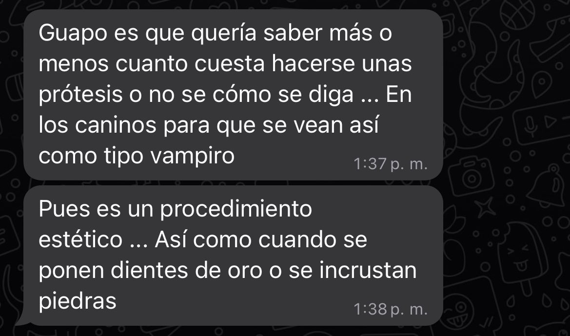 ItsHugoMarceelo's tweet photo. Cada día me sorprenden más mis pacientes 🧛🦷 https://t.co/85sbAZOBjH