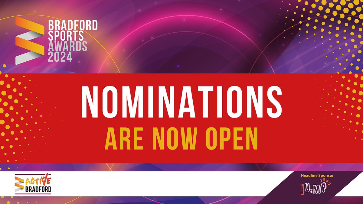 We are proud to be the headline sponsor for the upcoming Bradford Sports Awards! Nominations are now open!

bit.ly/3SnpRSO 

#BSA24