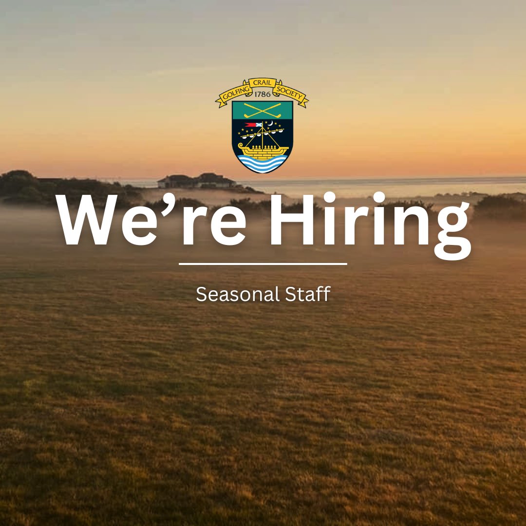 Crail Golfing Society (@crailgolf) on Twitter photo Looking for a seasonal position at one of the world’s oldest golf clubs in the world? 🏌️♂️
We currently have part time and full time seasonal opportunities to join the Pro Shop or Golf Operations Teams for the 2024 season.
📧 Email your CV: dsnodgrasspga@hotmail.com to apply Looking for a seasonal position at one of the world’s oldest golf clubs in the world? 🏌️♂️
We currently have part time and full time seasonal opportunities to join the Pro Shop or Golf Operations Teams for the 2024 season.
📧 Email your CV: dsnodgrasspga@hotmail.com to apply