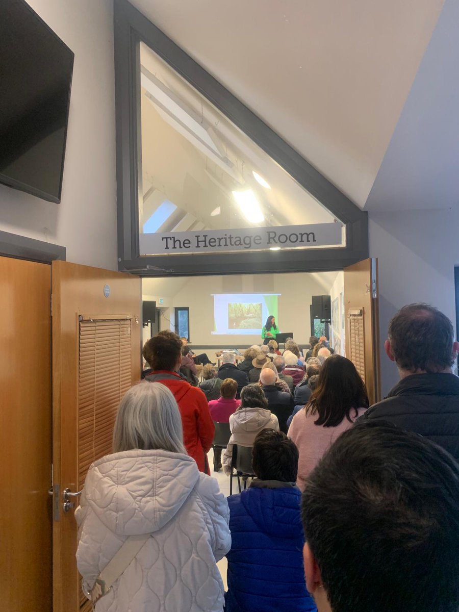 Standing room only 😎 Packed room at Kilmurry Independence Museum for our talk on restoring the Gearagh river forest and making it a national park 🌿🦆🌏 #NatureRestoration @CorkGreens @GraceOSllvn @greenparty_ie