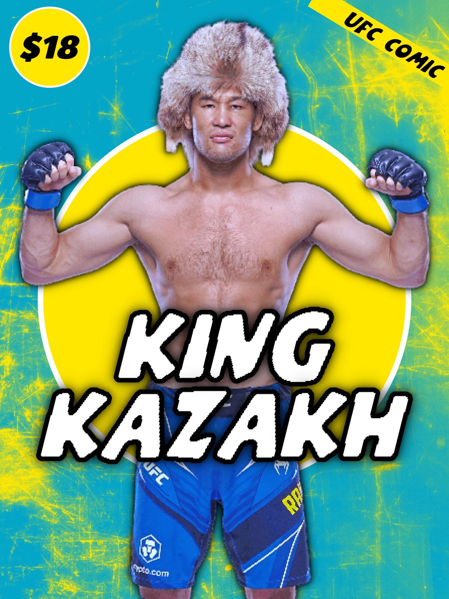 KING KAZAKH 🇰🇿 (Comic Style 🎨) #UFC #ShavkatRakhmanov #Art