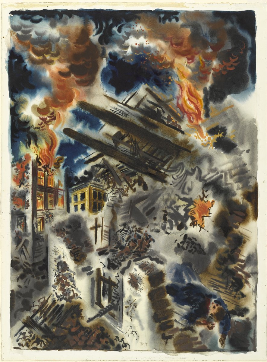 George #Grosz - Punishment (Strafe), watercolor, 1934.