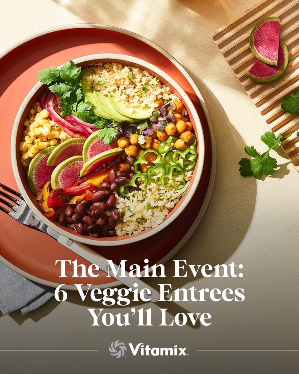 These #MeatlessMonday entrées will have you set for dinner plans the rest of the week! 🍽️ Get them here: spr.ly/6011nNQRV 📸 : Cilantro Lime Cauliflower Rice Bowls #Vitamix #LovedforLifetimes #MyVitamix