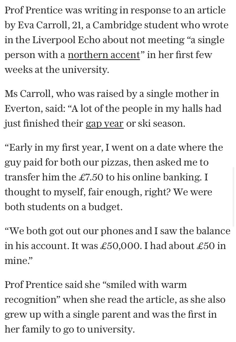 Great to see the Vice Chancellor of @Cambridge_Uni visiting Liverpool and seeking to close the regional disparity in Cambridge applications. Prof Deborah Prentice wrote in response to my @LivEchonews article earlier this month👇 telegraph.co.uk/news/2024/02/2…