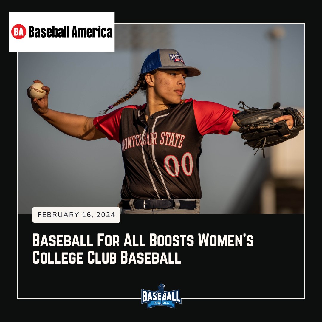 As we work to grow women's college club baseball in the U.S., we're proud to team up with @RedsCommunity this weekend to host players from Women's Club Baseball teams in the Midwest. Read on and learn more how to get involved: baseballamerica.com/stories/baseba…