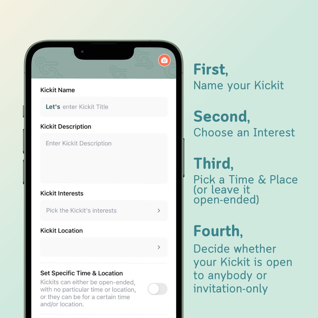 sidekickfriends's tweet photo. Use Kickits on Sidekick to invite friends in your area out for an activity, or to set up events with a group!
Download the app on iOS! 🔗 Link in bio
#friendship #wellness #friendshipapp #sidekickapp #sidekickforfriends #findyourpeople https://t.co/xkrglZefBm