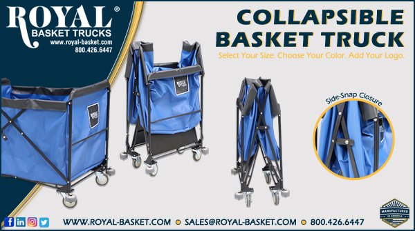 Are you looking to maximize storage space?
The Collapsible Basket Truck folds up and latches securely, allowing you to save valuable storage space when not in use. Visit our website for more info! bit.ly/49FXpTm

#MaterialHandling #Innovation #StorageSolutions