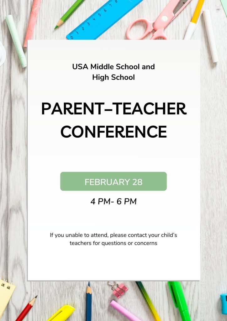 Reminder- High School and Middle School parent-teacher conferences are Wednesday from 4pm-6pm. We also have a book fair going on in our media center for students to be able to purchase books. bookfairs.scholastic.com/bf/unionvilles…