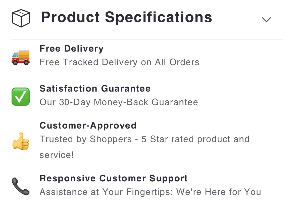 👀 Shopify Sauce #3

Emoji trust badges, make your product page more exciting!

This shows key info about your store in a more engaging way

Really easy to implement with 1 piece of liquid code

To get the code
✅ Follow me so i can DM
✅ RT
✅ Comment "BADGE"