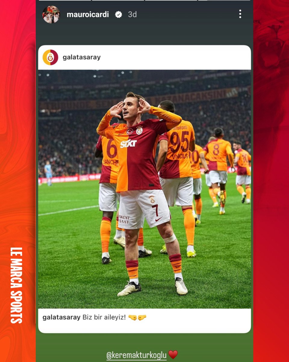 Mauro Icardi'nin paylaşımı