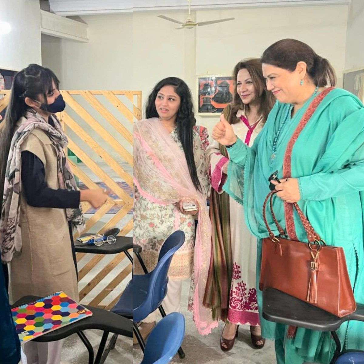 A very inspiring moment to see the differently abled girl students learning various skills. Well done APWA Multan for your determination in building & brightening the future of these young girls. #WomenEmpowerment