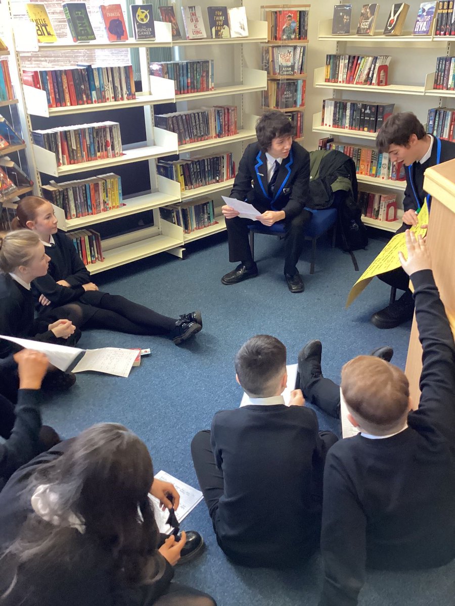 Our Reading Leaders set up and expertly facilitated the S1 Reading Café last week. The library was abuzz with lots of discussion around our S1 pupils’ reading choices this term. What a fab team they are! #ReadingSchool #leadbyexample #readingforpleasure📚