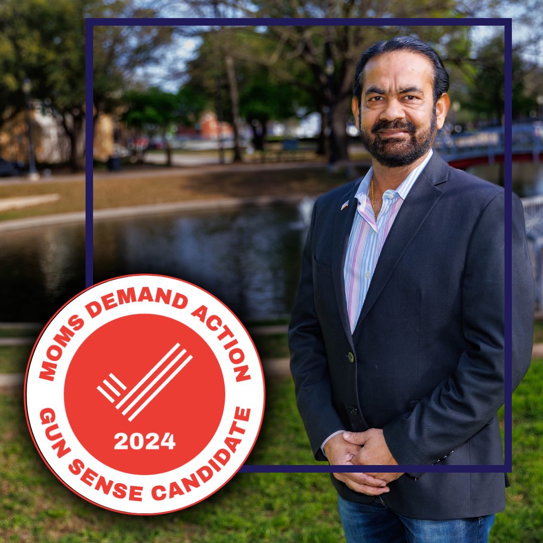 sandeepfortexas's tweet image. Proud to receive the support from Mom’s Demand Action. We can and must stand together to improve the safety of our communities. We can work together to reduce violence and protect 2A rights.
#supportyourcandidate #momsdemandaction #reduceviolence #improvesafety