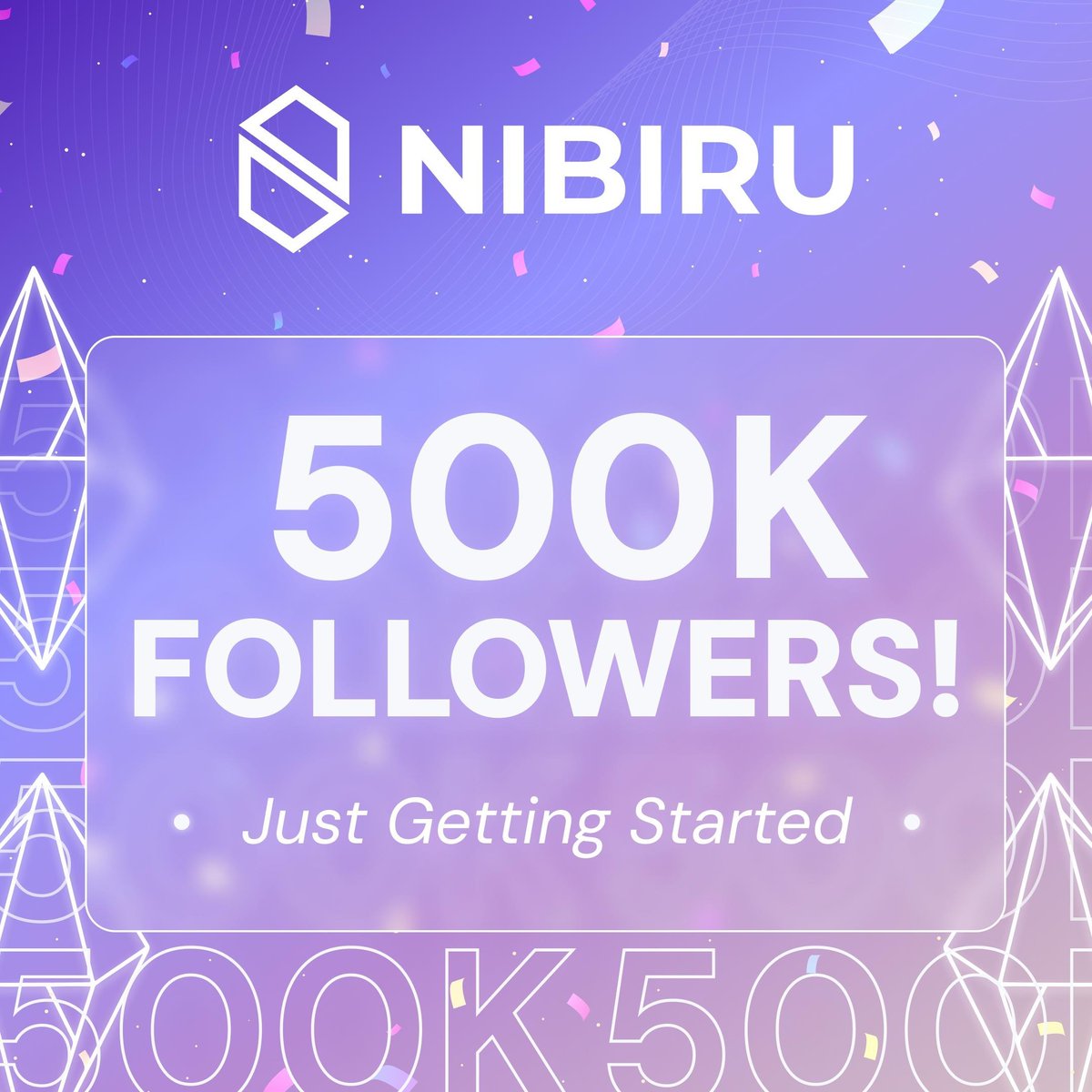 🎉 Wow, we've hit 500K followers on X The support from the community means everything 💜