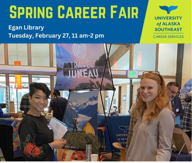 The Bureau of Land Management will be at the University of Alaska Southeast Spring Career Fair tomorrow from 11 AM - 2 PM. Come and speak with a BLM Recruiter & learn about new career opportunities! #Alaska #SEAlaska