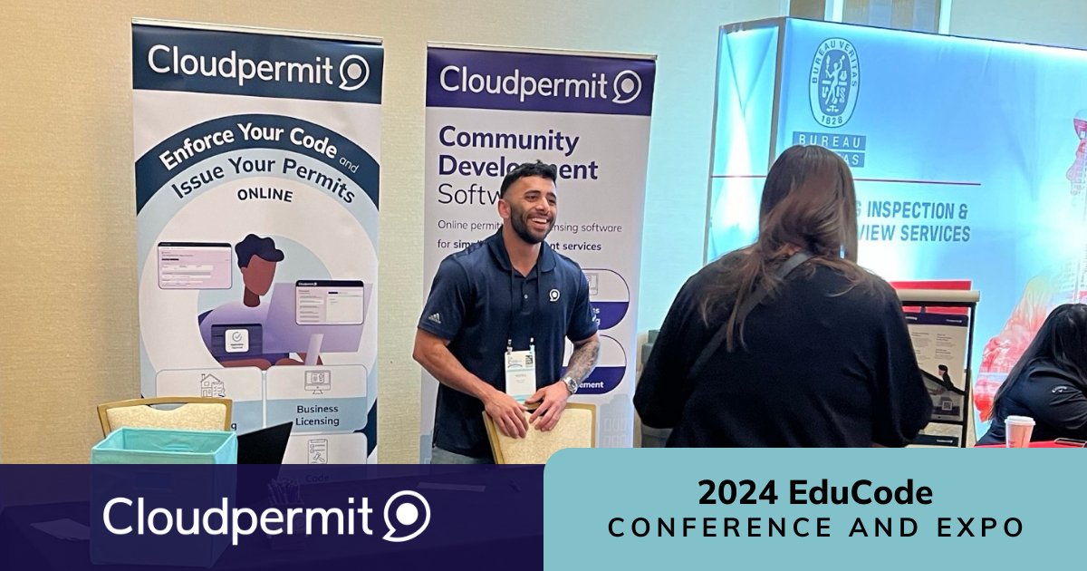 This week, we're at the 2024 EduCode Conference and Expo in Las Vegas, NV. Stop by and chat with the Cloudpermit team to learn how our online software can simplify inspections in the field. #BuildingCode #CodeEnforcement #CommunityDevelopment #GovTech #LocalGov #Conferences2024