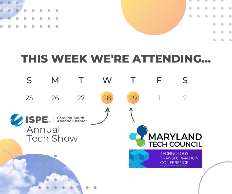 Let us know if we'll see you this week in NC or in MD!