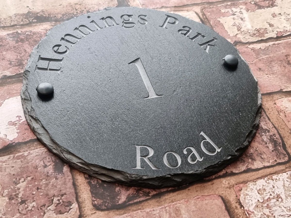 30cm diameter deep engraved House signs 
Made to order and free UK delivery

leaddiyshop.com/house-signs

#leaddiyshop #slatehousesigns #slatehousesign #slatesign #slatesigns #housesign #housesigns #sign #signs #signage #signmaker