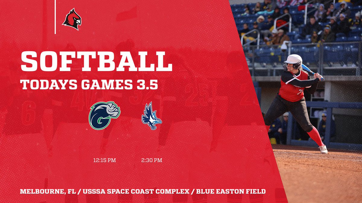 🥎GAMEDAY🥎 @CUAA_Softball Continues competition in Florida! #GoCards